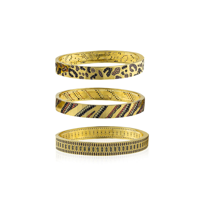 Micro Rhinestones Rings Set of 3