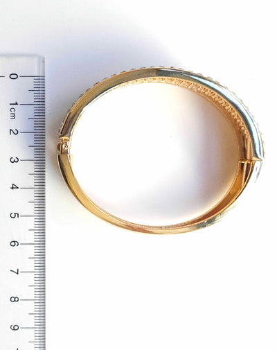 Rhinestone Social Hinge Bangle
