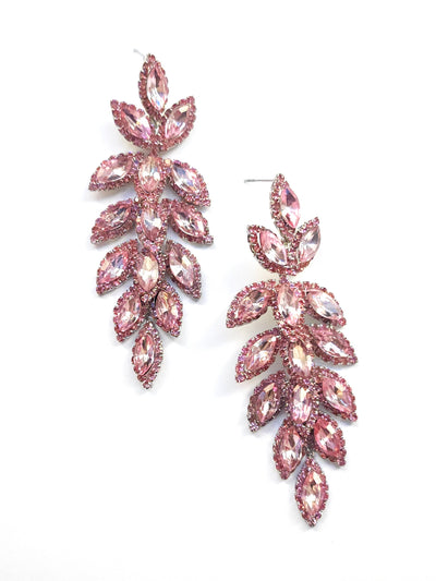 Rose Gold Social Cluster Statement Drop Earring