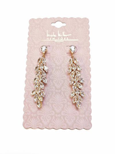 Rhinestone Cluster Social Statement Drop Earring