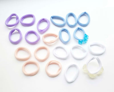 Value Pack of 20 Kids Hair Elastics with Gummi Bear Detail