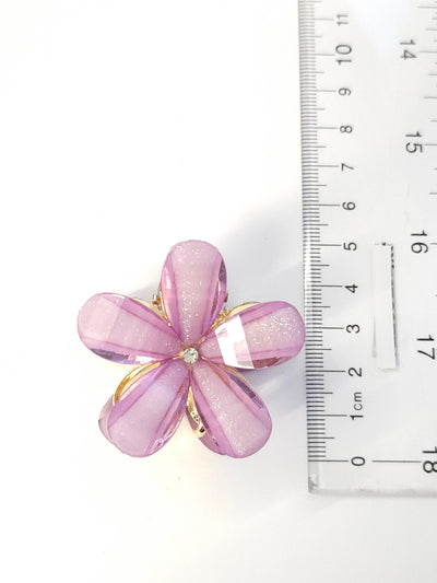 Set of 3 Shimmer Stone Floral Claws