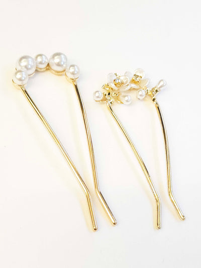 Set of 2 Social Hair Pins
