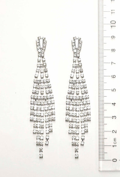 Rhinestone Social Chanelier Earring