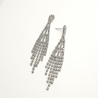 Rhinestone Social Chanelier Earring