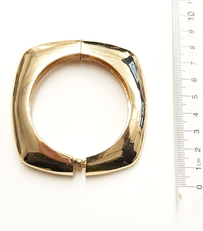 High Polish Gold Hinge Bangle