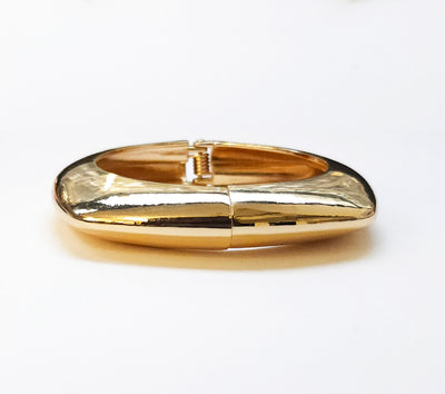 High Polish Gold Hinge Bangle