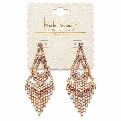 Aurora Crystal Chandelier Earrings