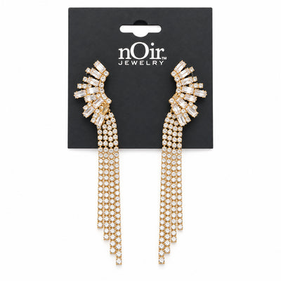 Crystal Fringe Statement Earrings