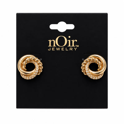 Gold Twisted Hoop Earrings