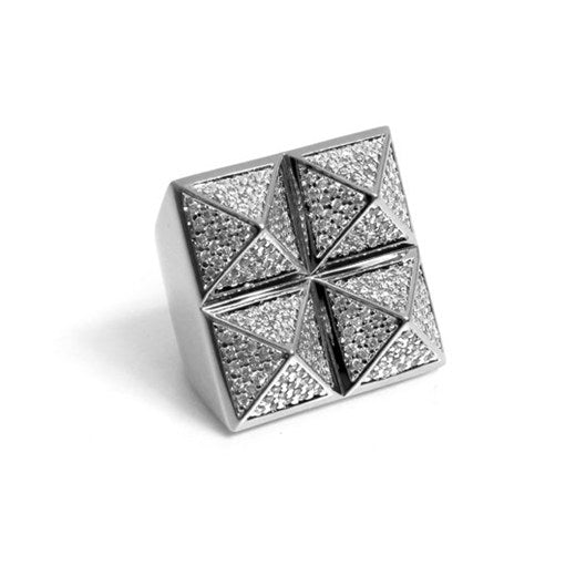 Four Stud Pyramid Ring