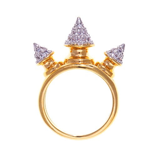 Honey 3 Spike Pave Ring