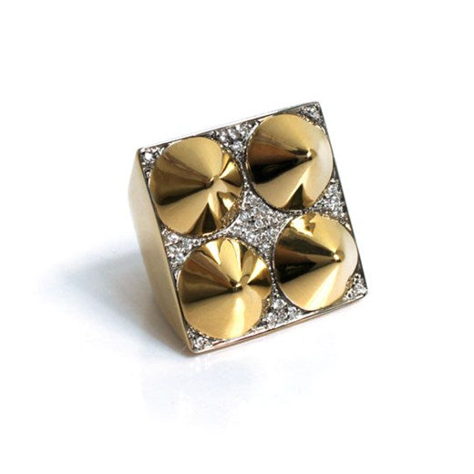 Four Cone Pyramid Ring