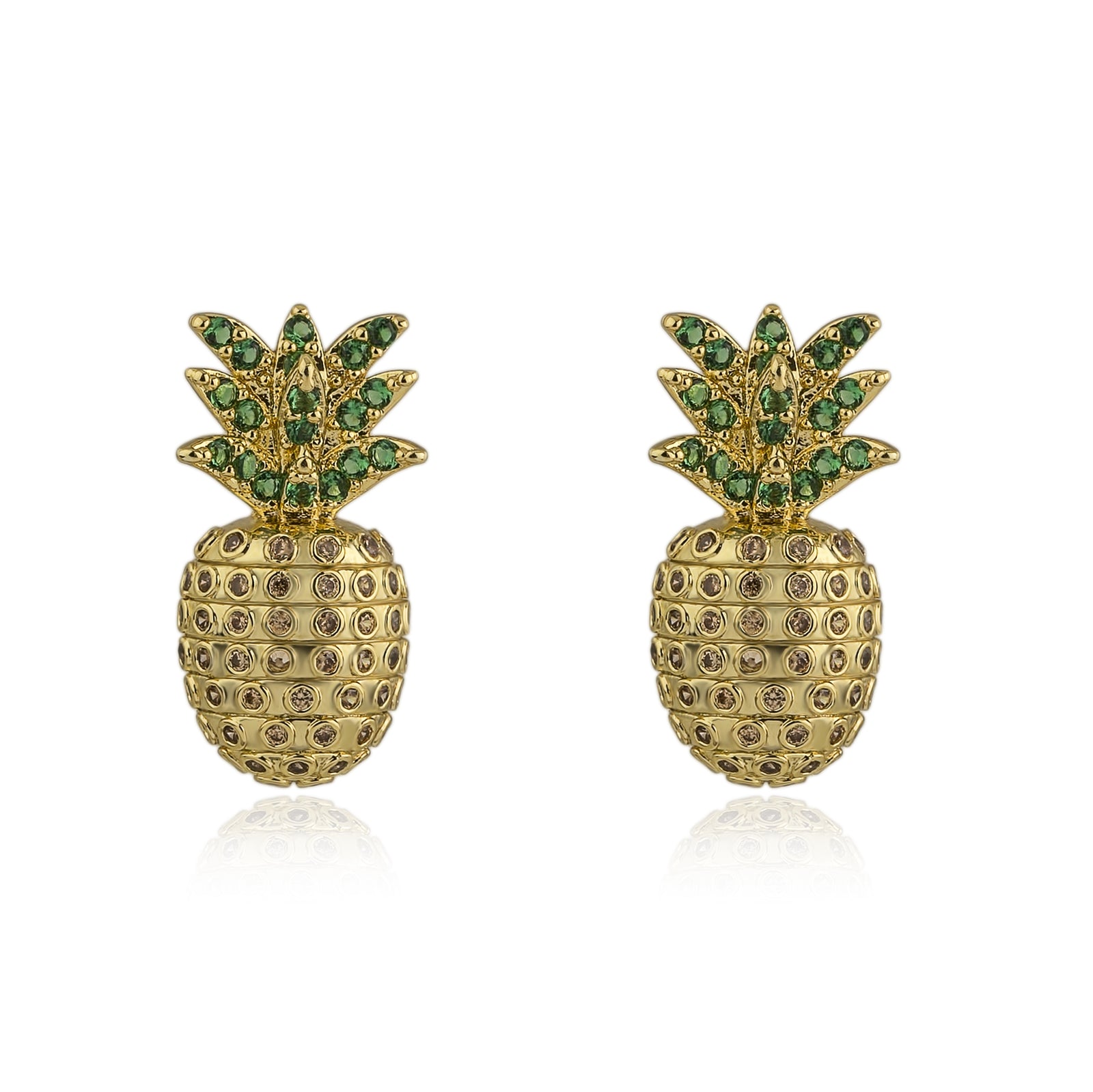 PINEAPPLE STUD EARRINGS
