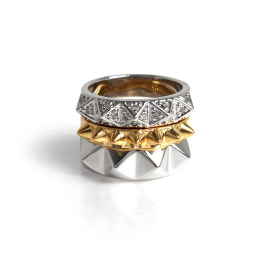 Pyramid stud ring sale