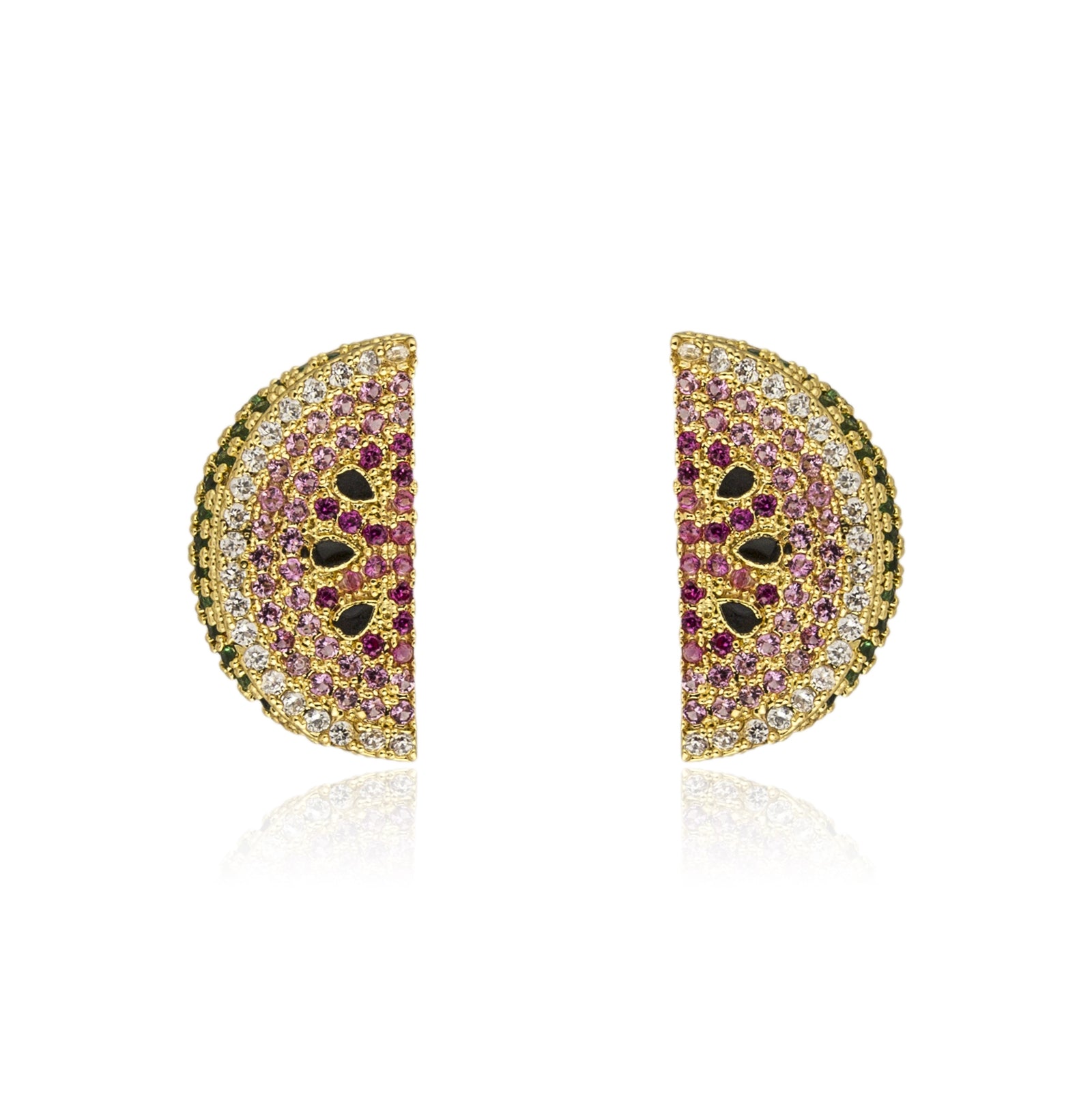 WATERMELON STUD EARRINGS