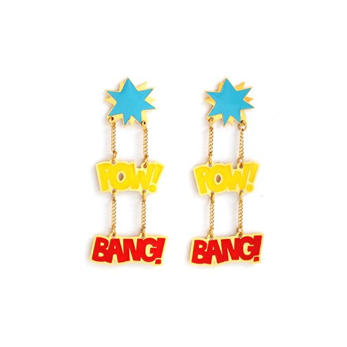 POW/BANG DC Comics Enamel Drop Earrings