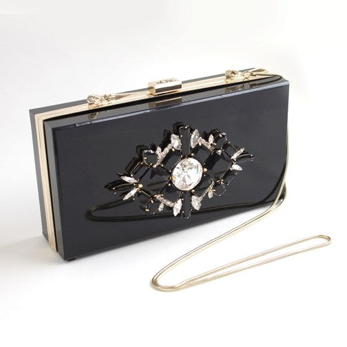 Large Stone Chrysler Clutch