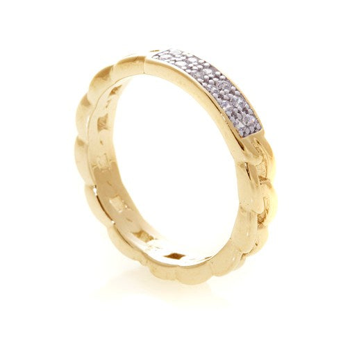 Cara Pave ID Ring