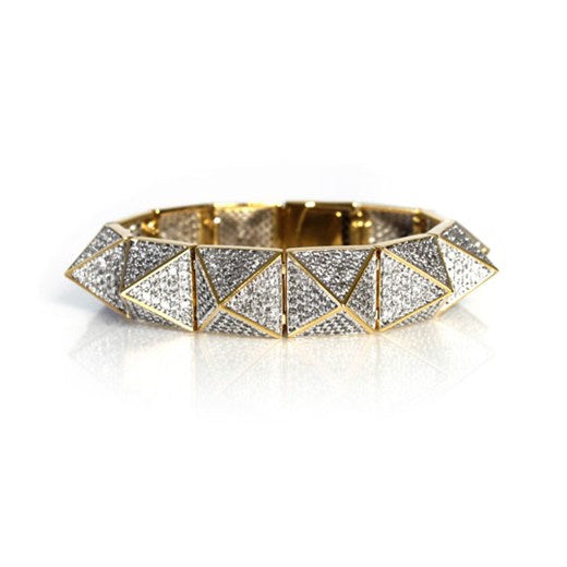 Pave Pyramid Stud Bracelet