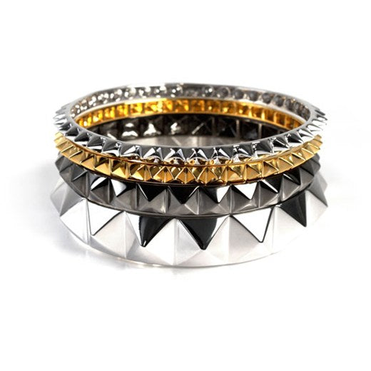 Multi Pyramid Bracelet Set