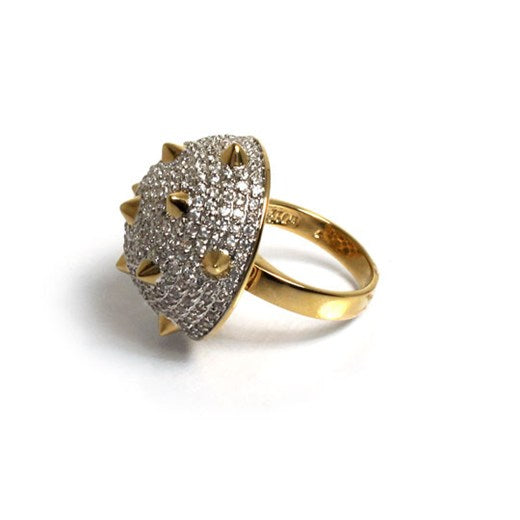 1/2 Spike Pyramid Ring