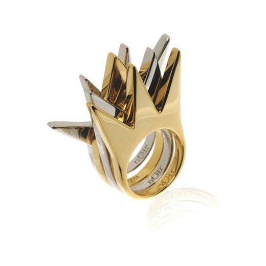 Flat Pyramid Stackable Ring Set