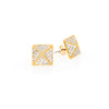 Square CZ Pave Earrings