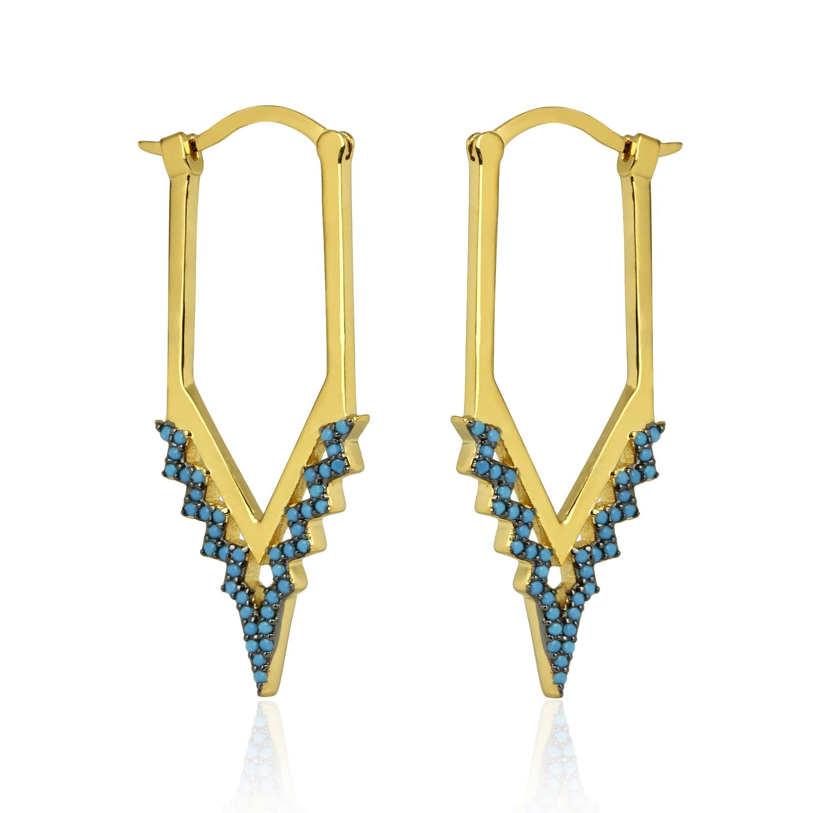 Aurora Earrings Opal/gold Size Os