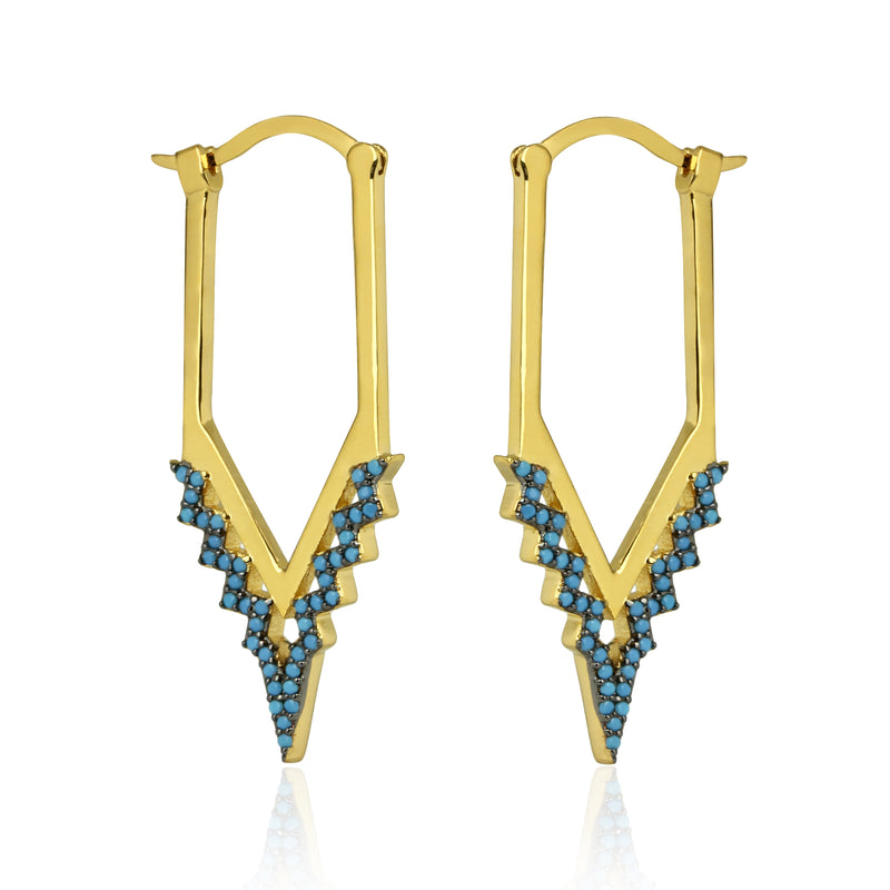 Aurora Earrings Opal/gold Size Os
