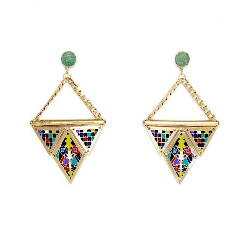 Selena Enamel Earrings
