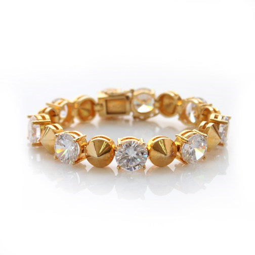 Large Round Mini Punk Bracelet
