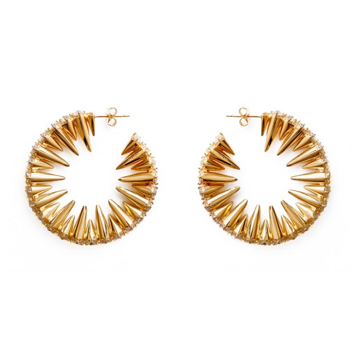 Mini Punk Hoop Earrings