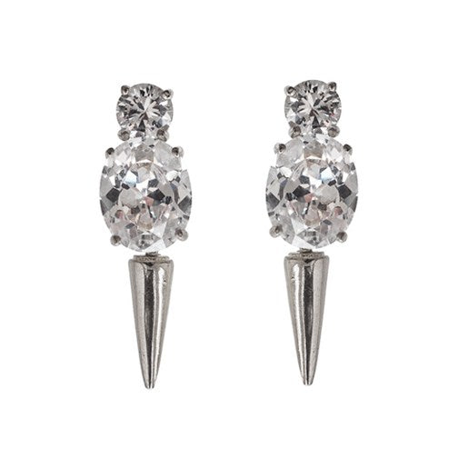 CZ Spike Mini Punks Earrings