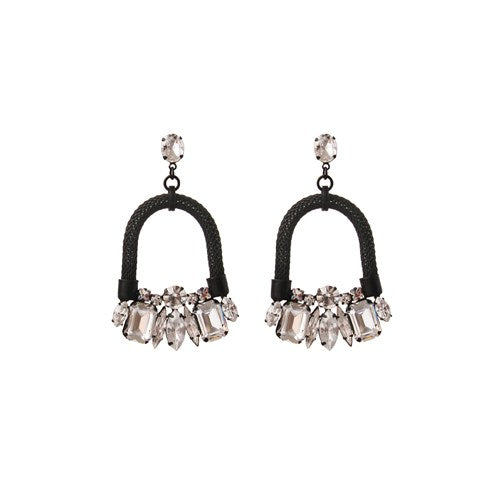 Horseshoe Drop Nightfall Earrings