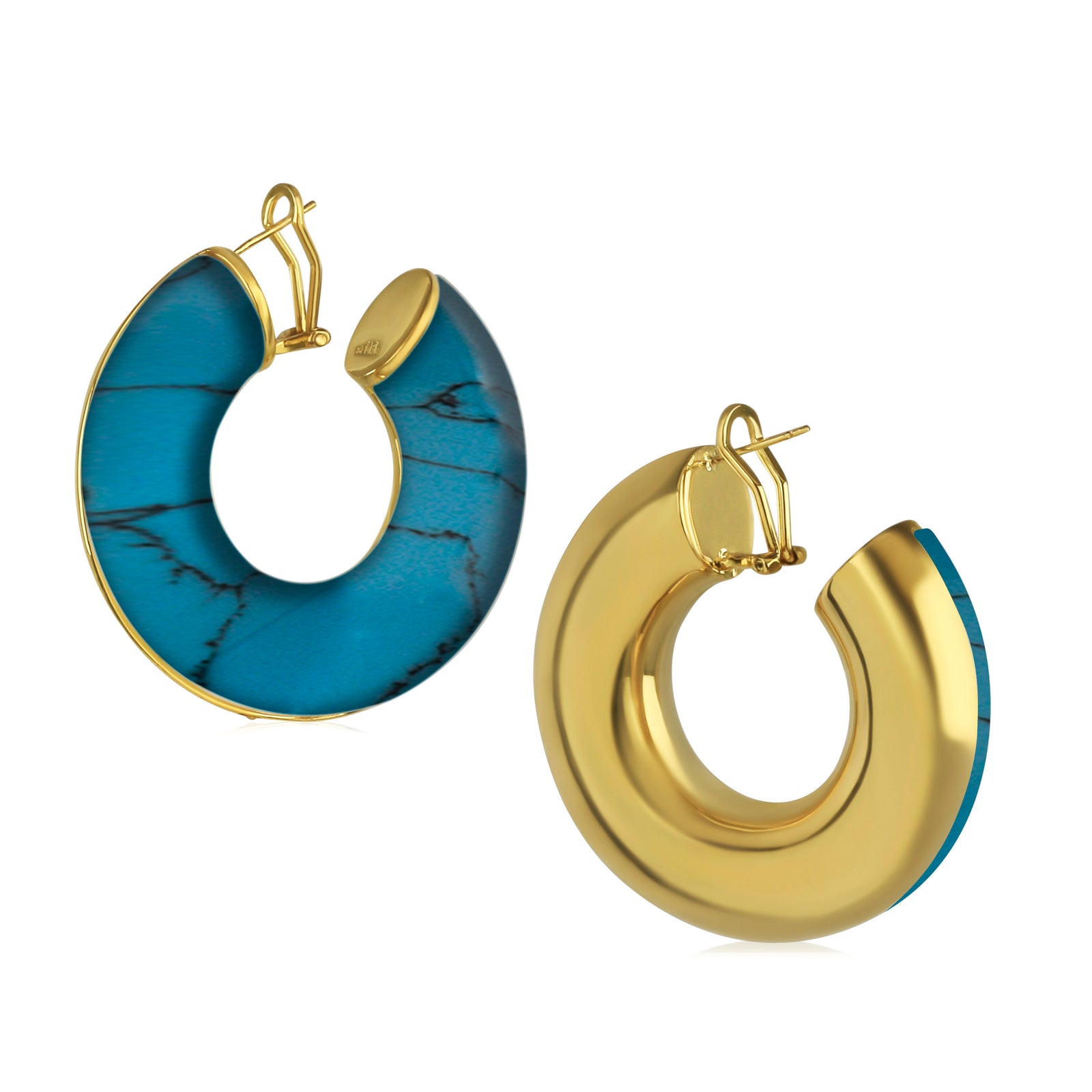 Arc Beam Hoop Earring