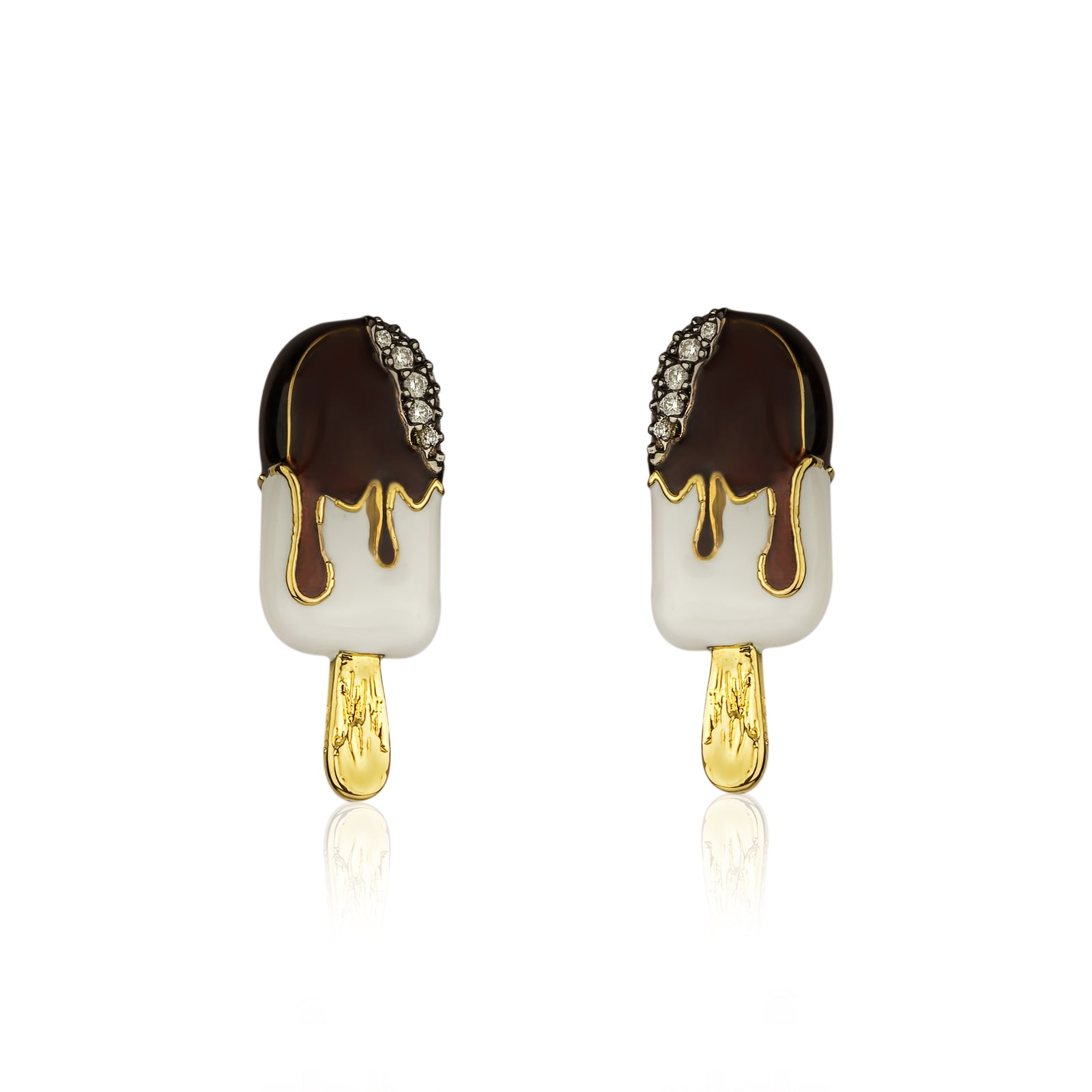 Vanilla Fudge Stud Earring