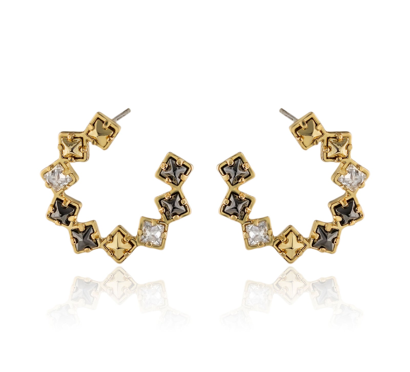 Mini Square Stud Earrings