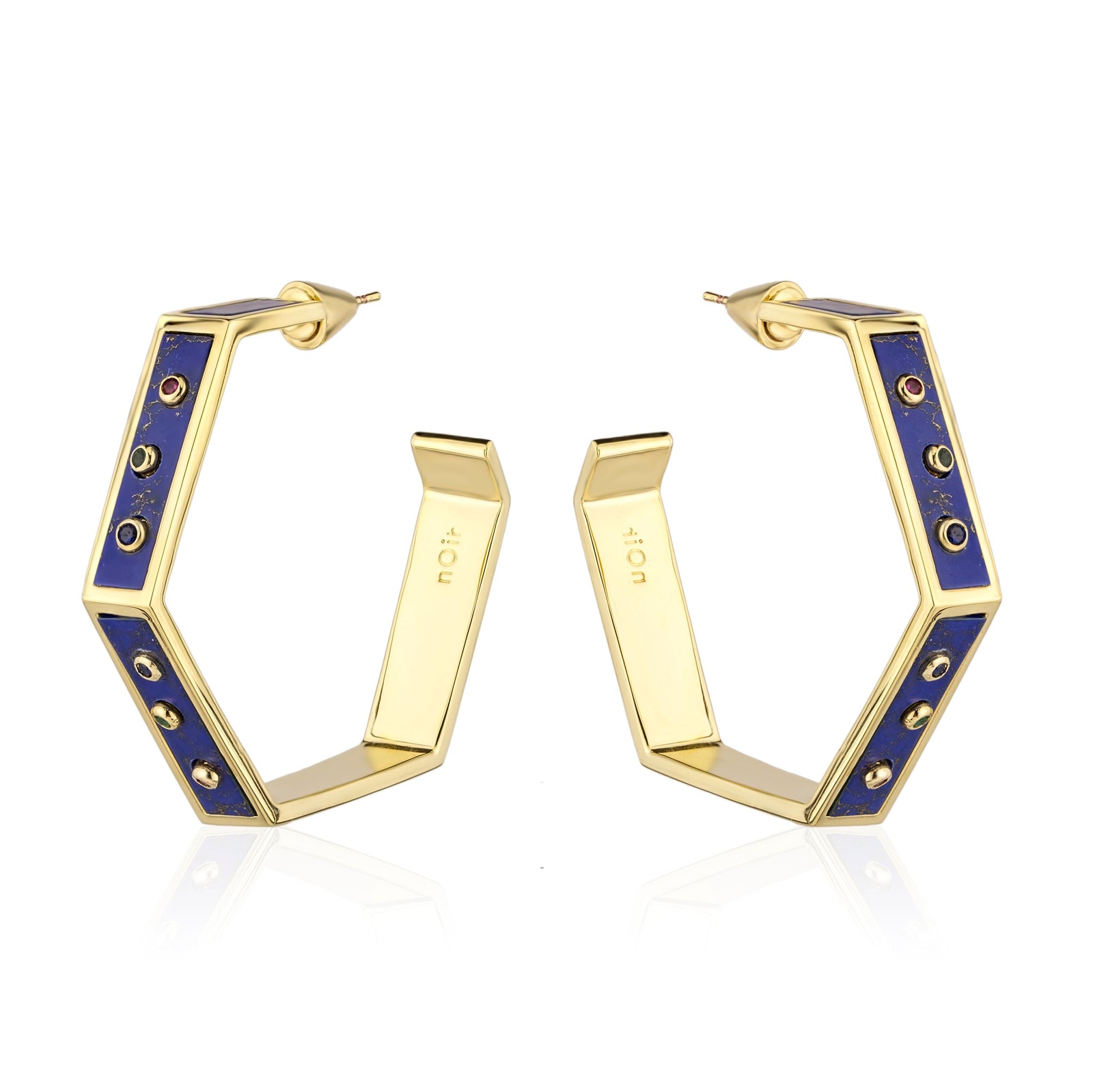 Polygon Hoop Earrings