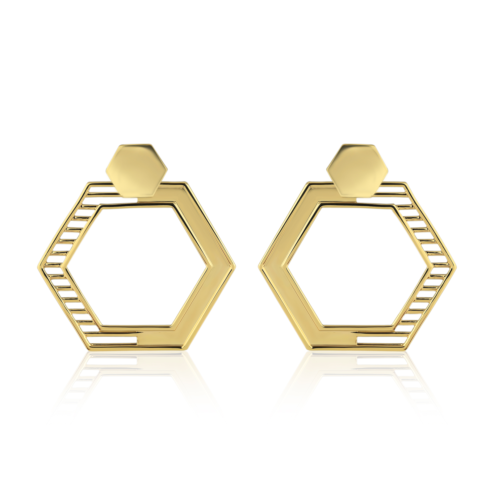 Polygon Dangle Earrings