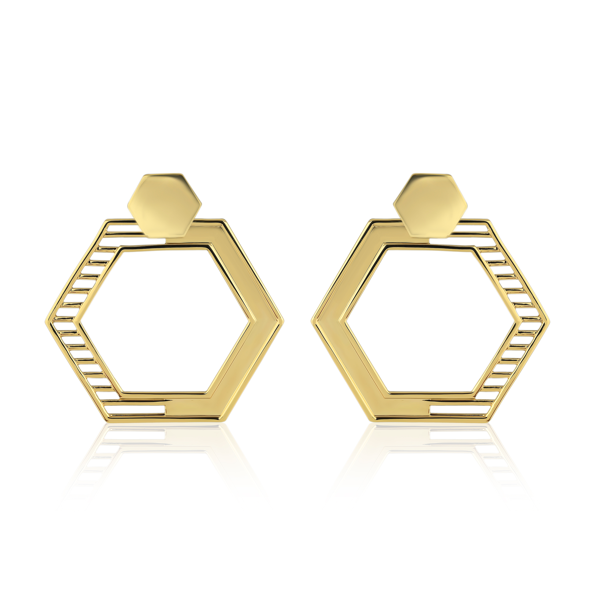 Polygon Dangle Earrings