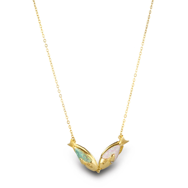 Biscayne Kissing Fish Necklace