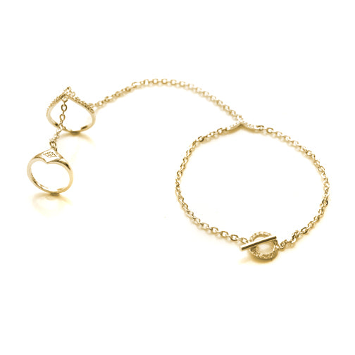 Janis Chain Pave Double Slave Bracelet