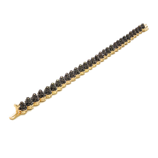 Mini Spike Pave Clasp Bracelet