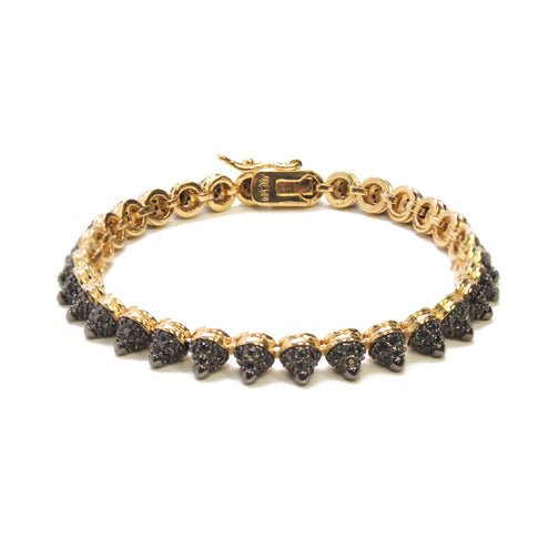 Mini Spike Pave Clasp Bracelet