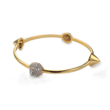 Pyramid Cone Bangle Bracelet