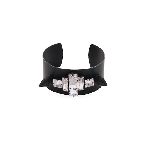 Thin Crystal Spike Cuff Bracelet