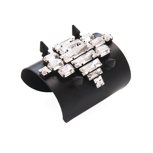 Crystal Spike Cuff Bracelet