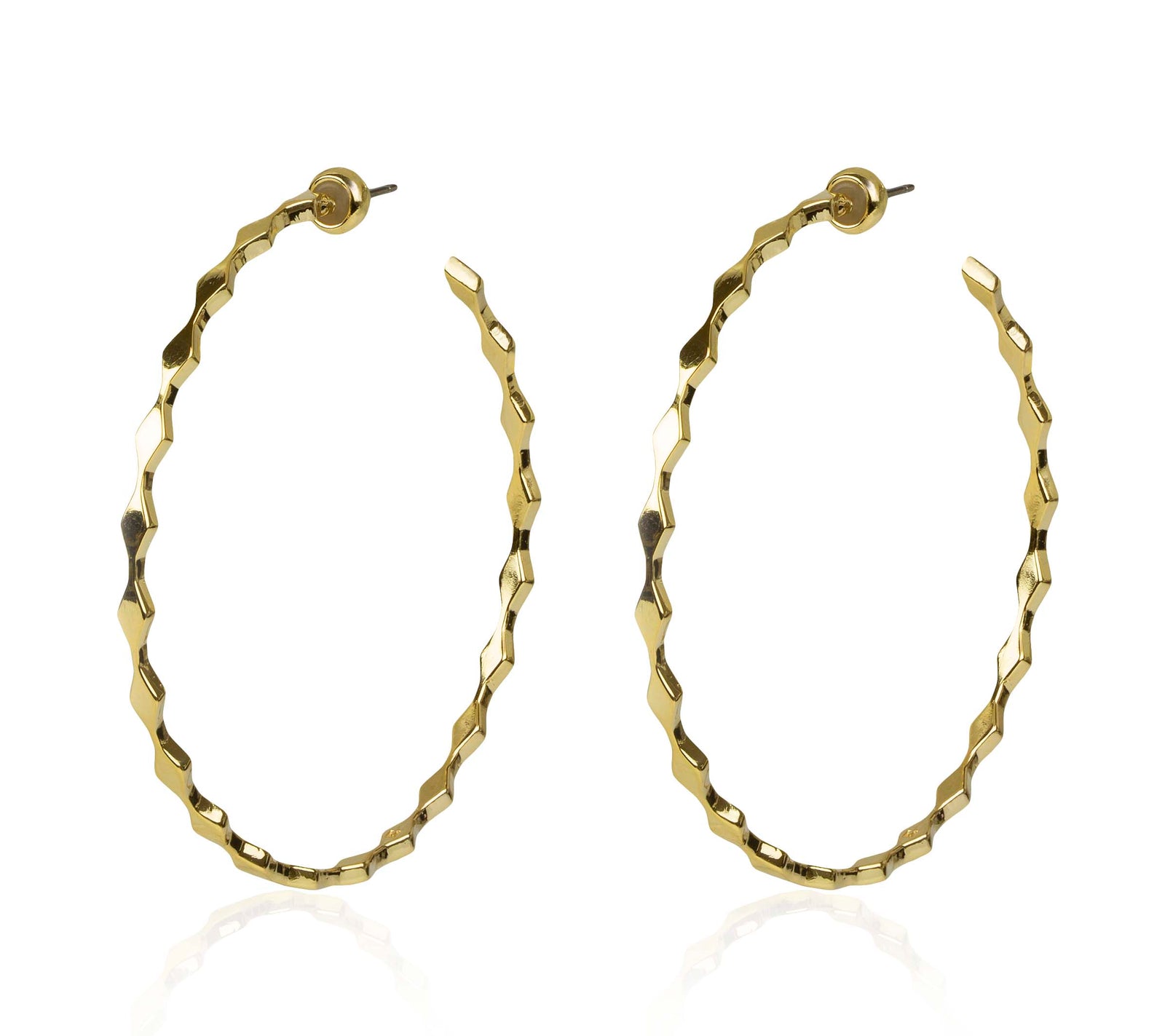 SLIM KNIFE EDGE HOOPS