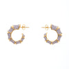 Bamboo Pave Tapers Earrings